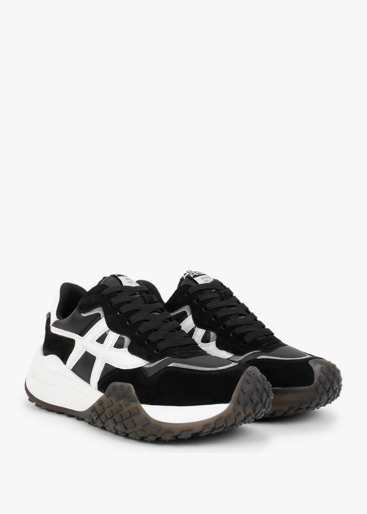 Joker Be Kind Black Nubuck Trainers