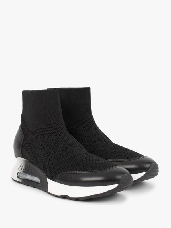 Lunar Black Black High Trainers