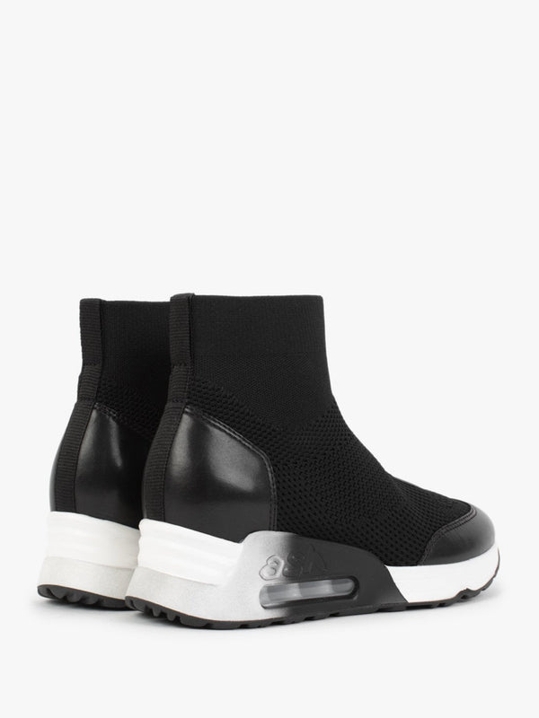 Lunar Black Black High Trainers