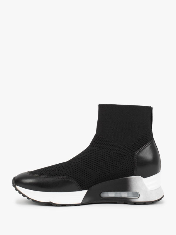 Lunar Black Black High Trainers