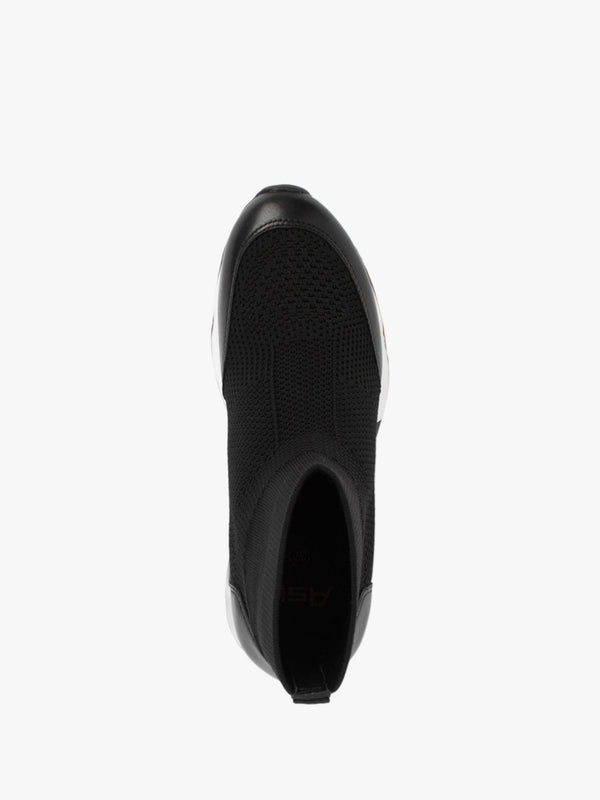 Lunar Black Black High Trainers