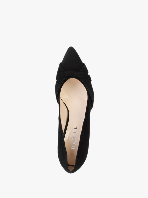Avercor Black Suede Court Shoes
