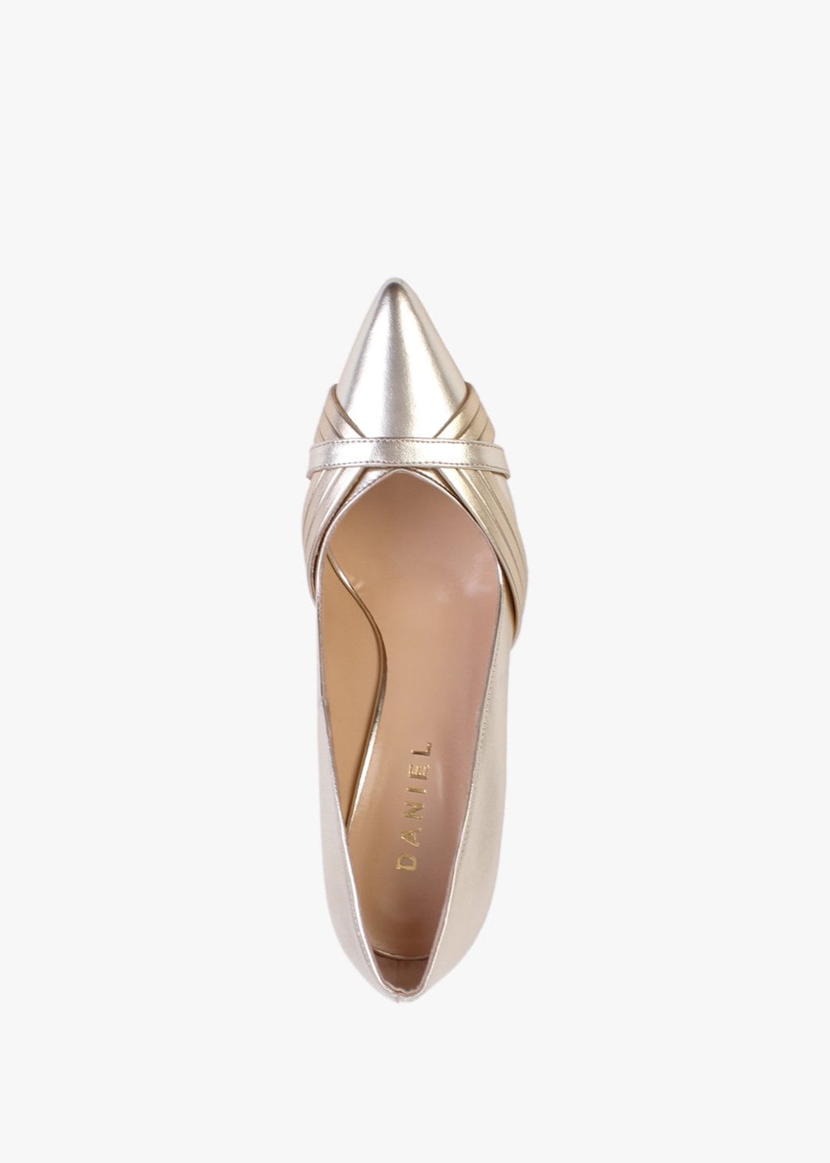 Avercor Gold Leather Court Shoes