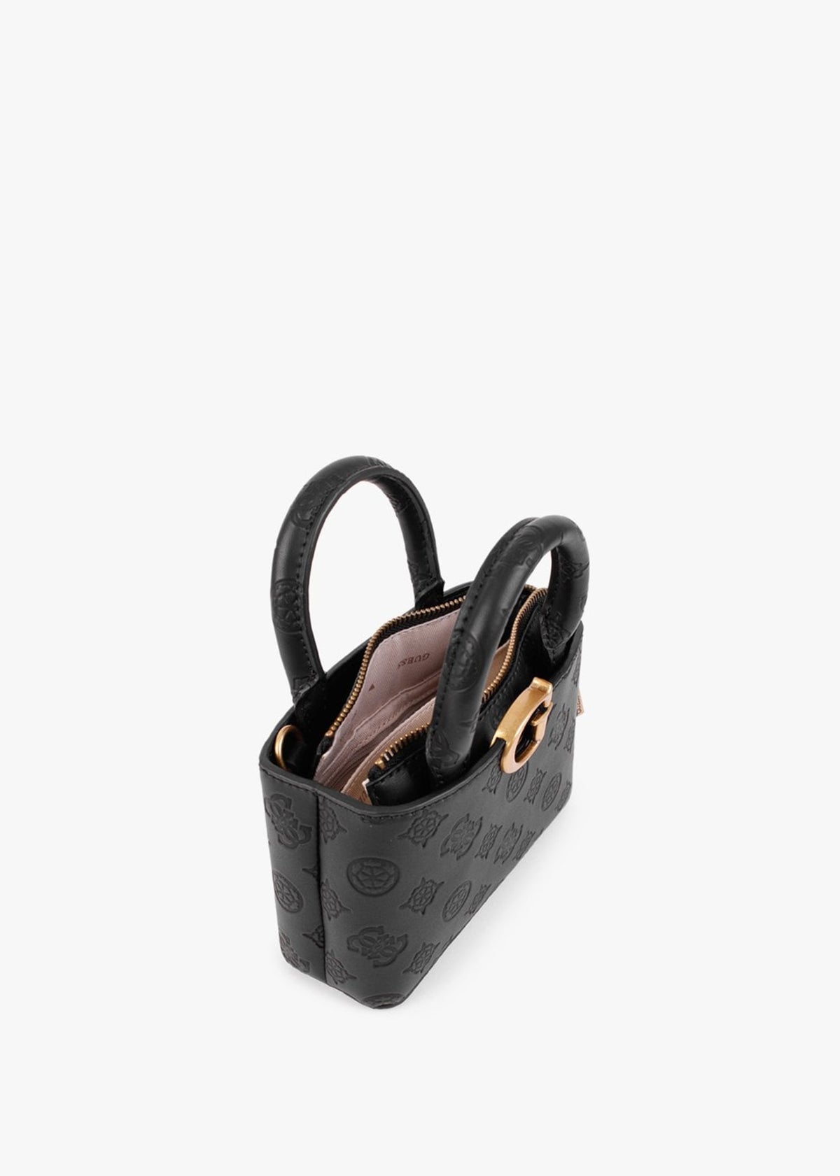 G Vibe Micro Mini Logo Stamp Black Cross-Body Bag