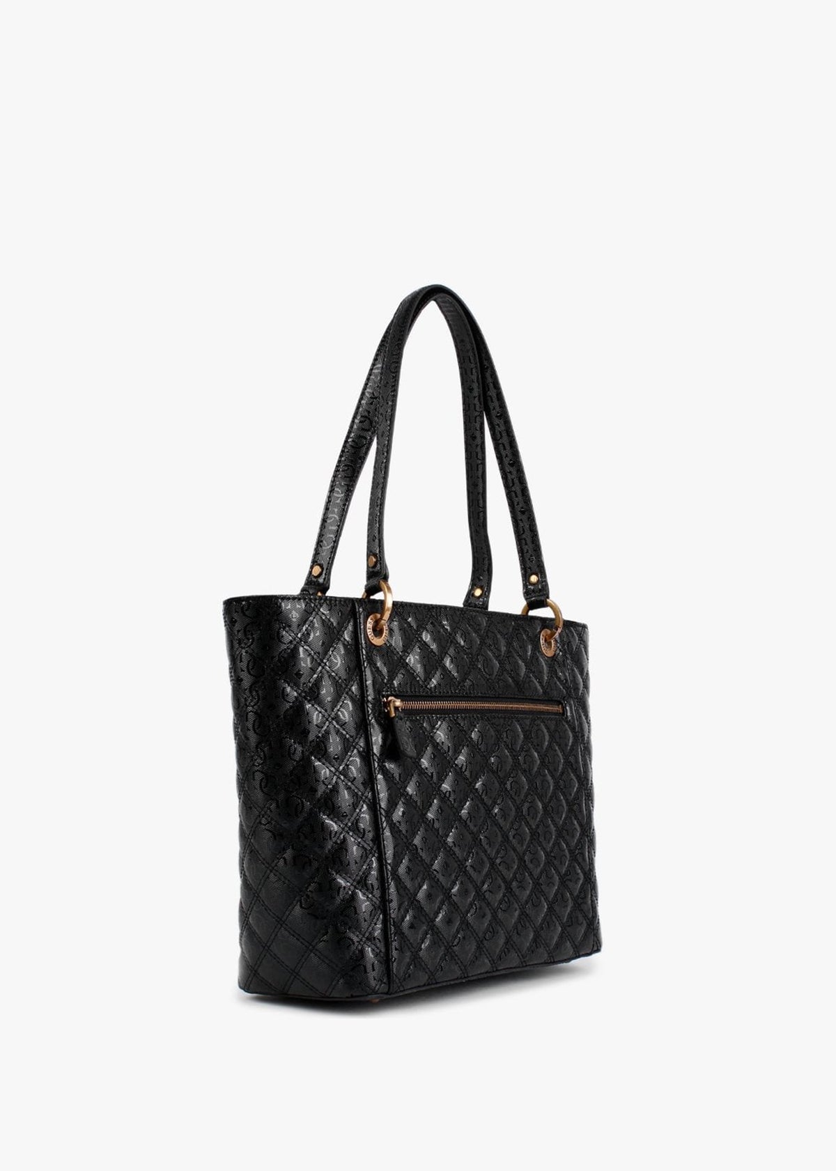 Noelle Elite Quilt Black Logo Tote Bag