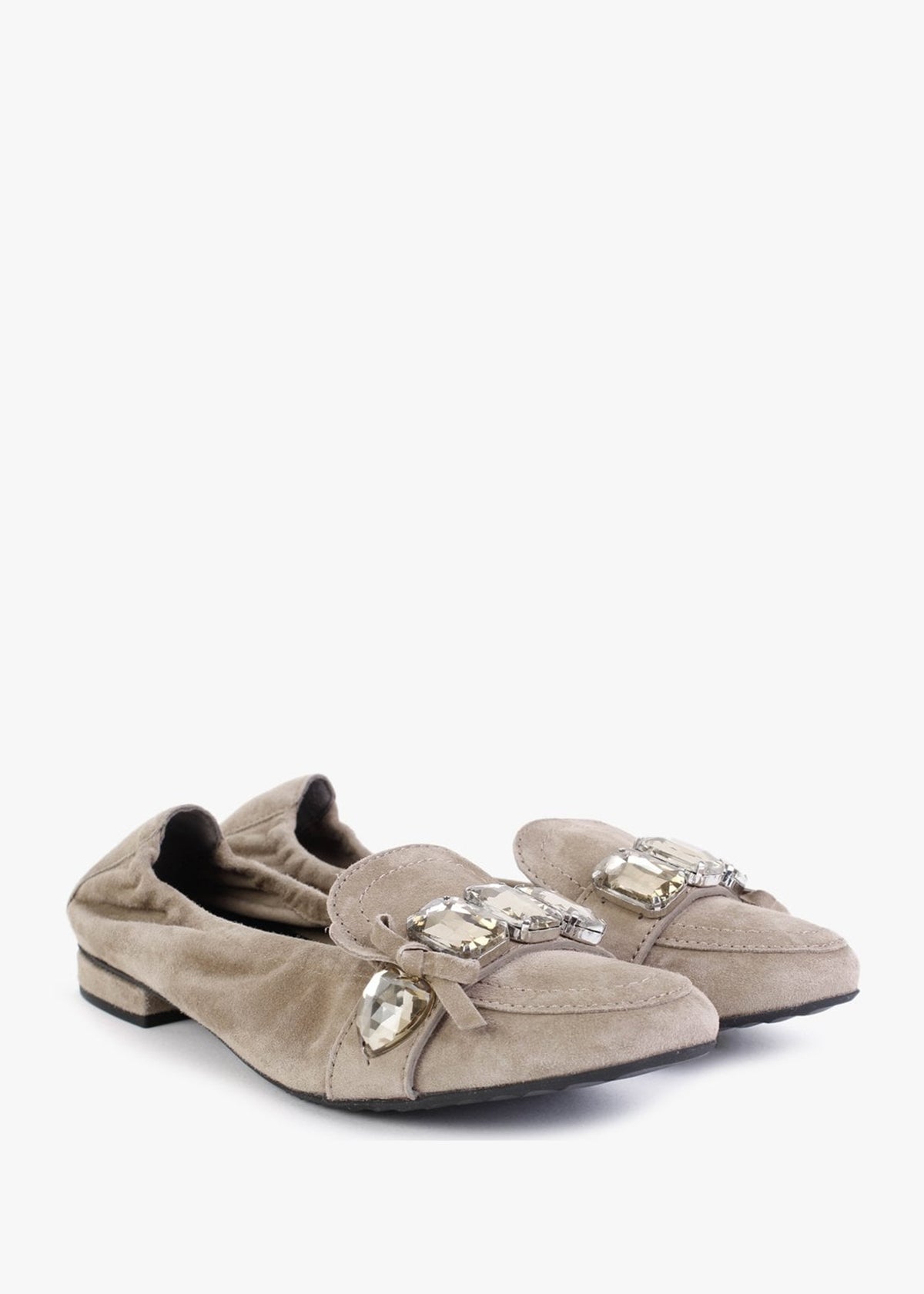 Malufik Camello Suede Ballerina Pumps