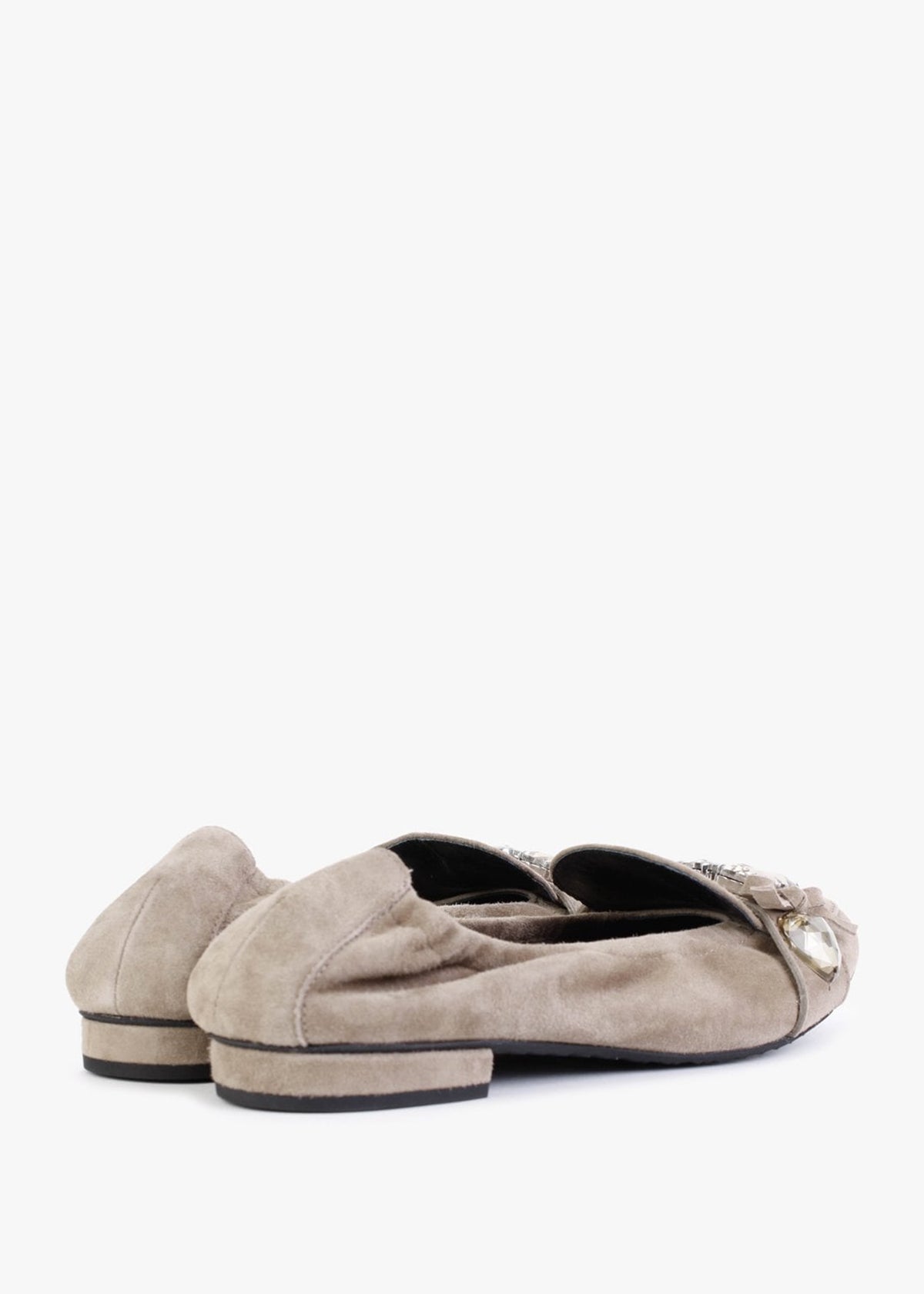 Malufik Camello Suede Ballerina Pumps