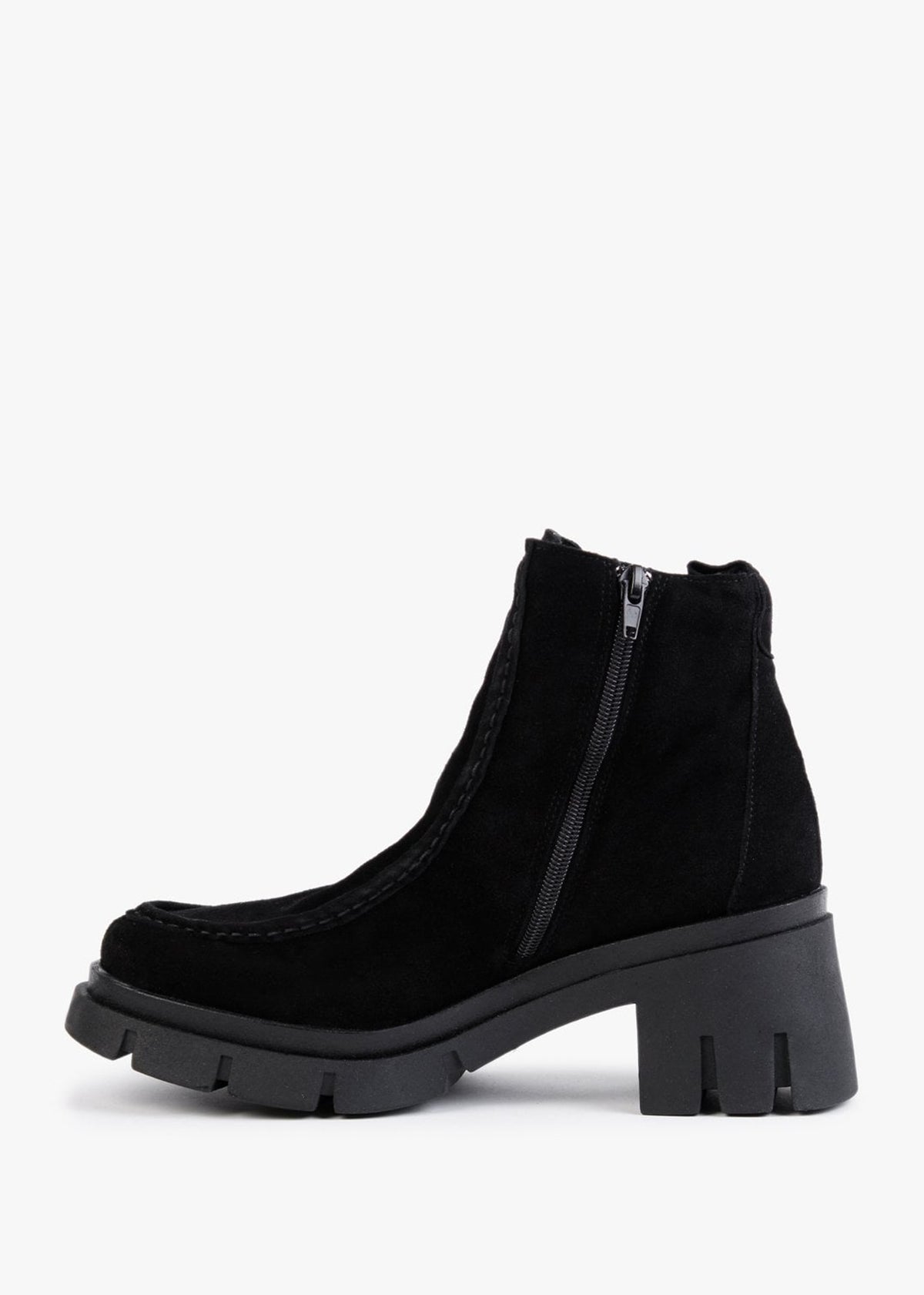 Leamy Black Suede Ankle Boots