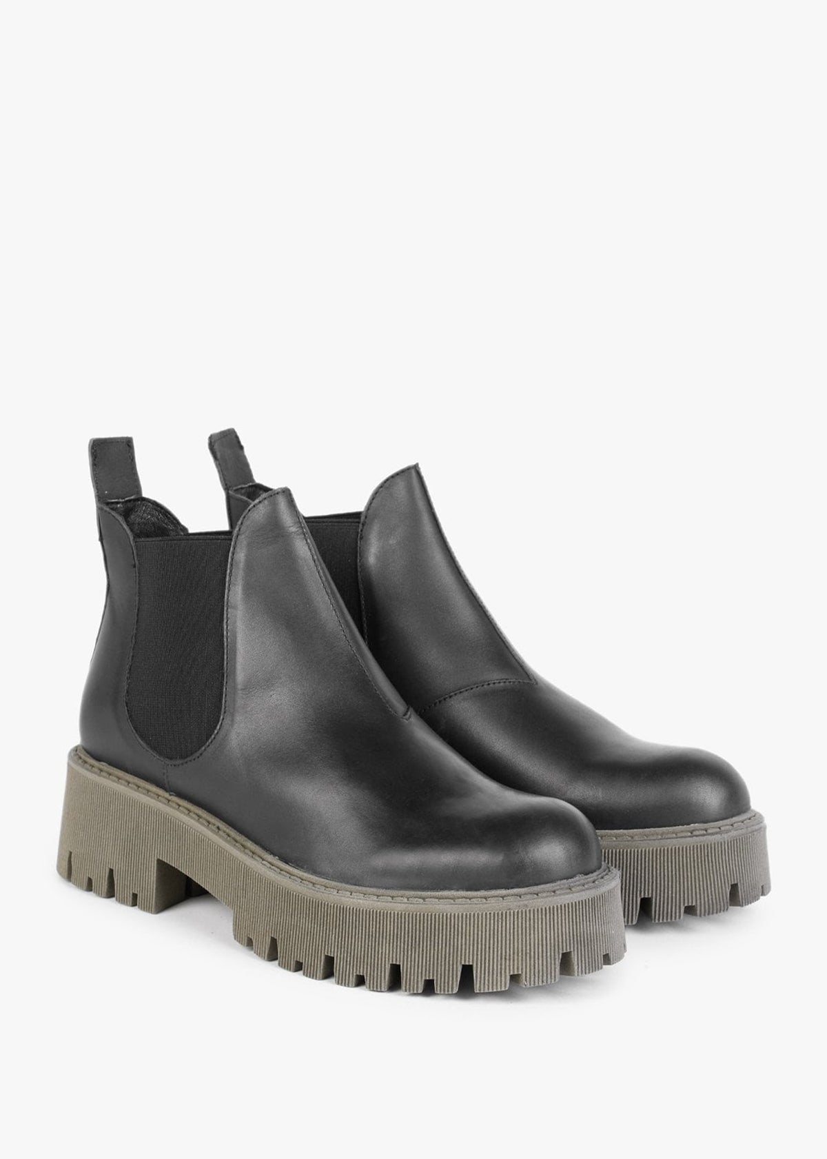 Lizzie Black Leather Chelsea Boots
