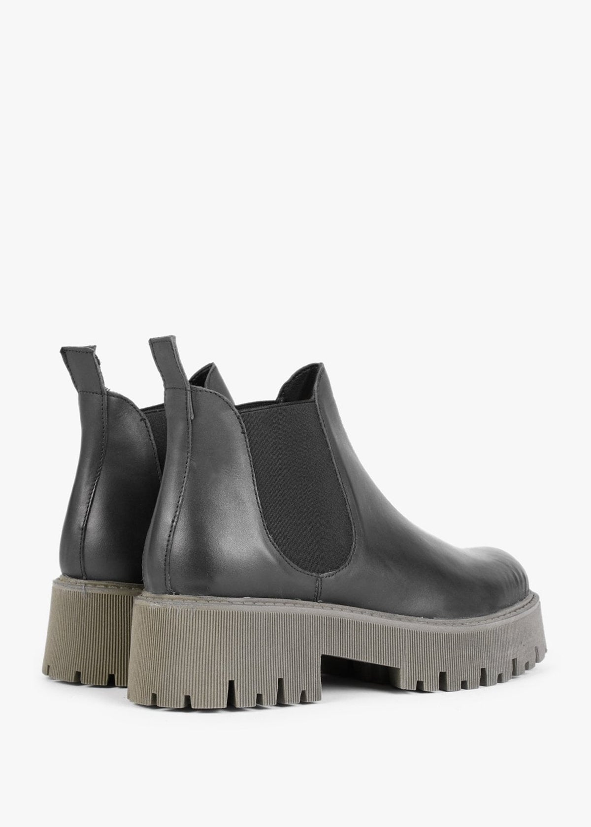 Lizzie Black Leather Chelsea Boots