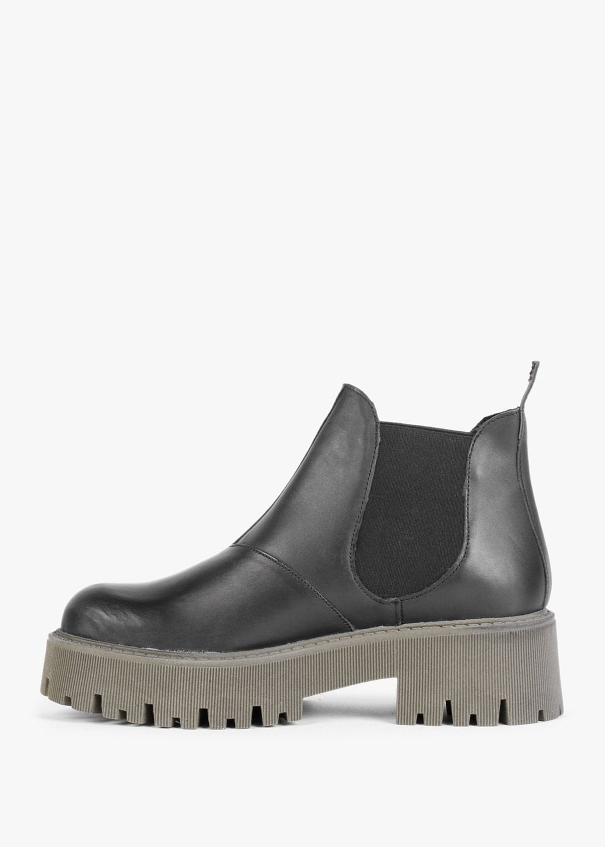 Lizzie Black Leather Chelsea Boots