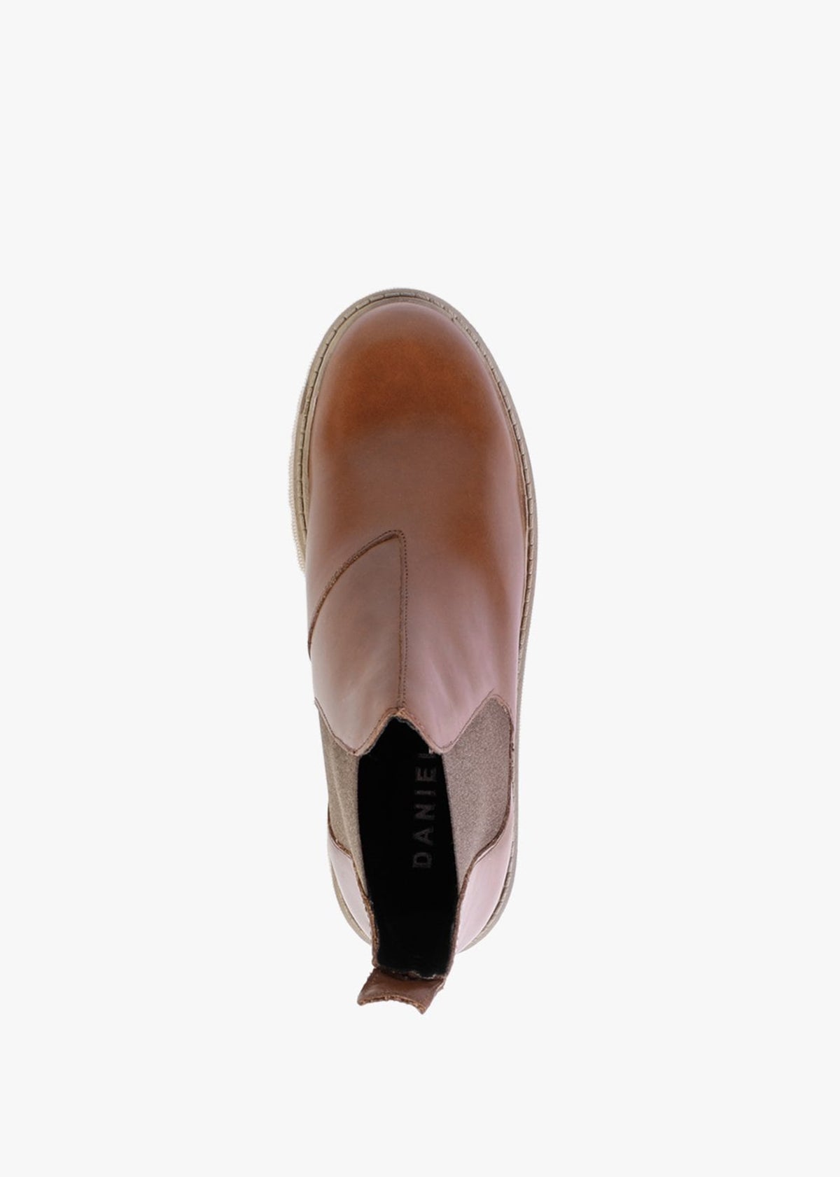Lizzie Tan Leather Chelsea Boots