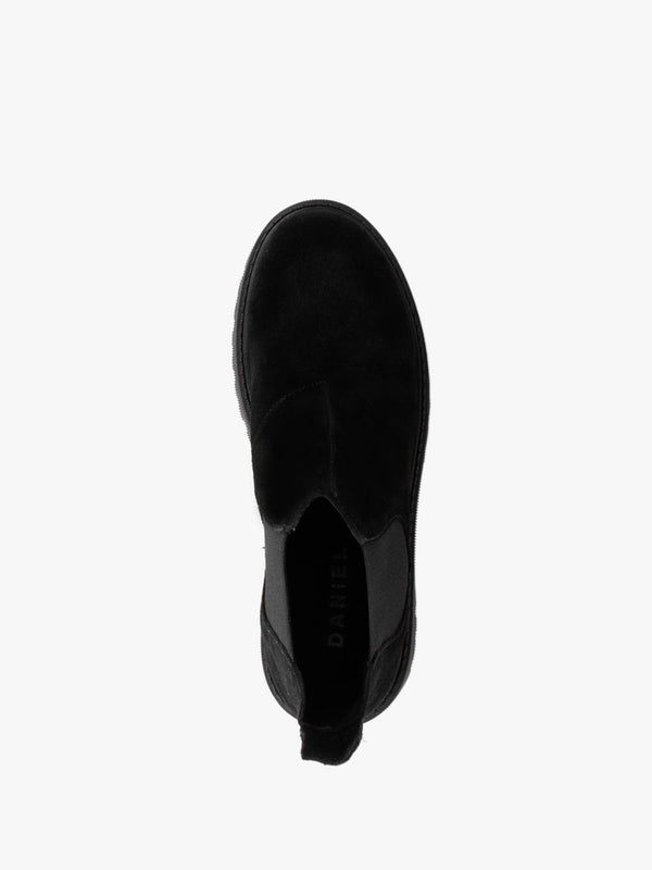 Lizzie Black Suede Chelsea Boots