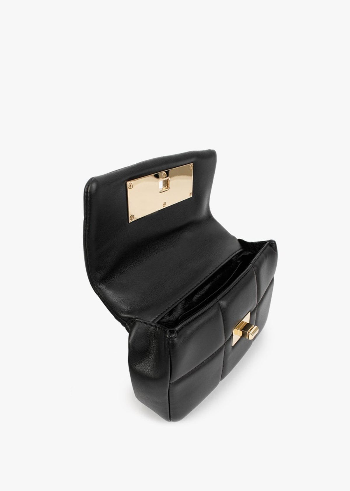 Fashion Quilt Black Shoulder Bag