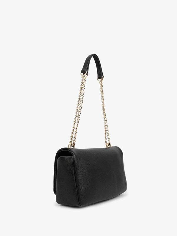 Black Grainy Shoulder Bag