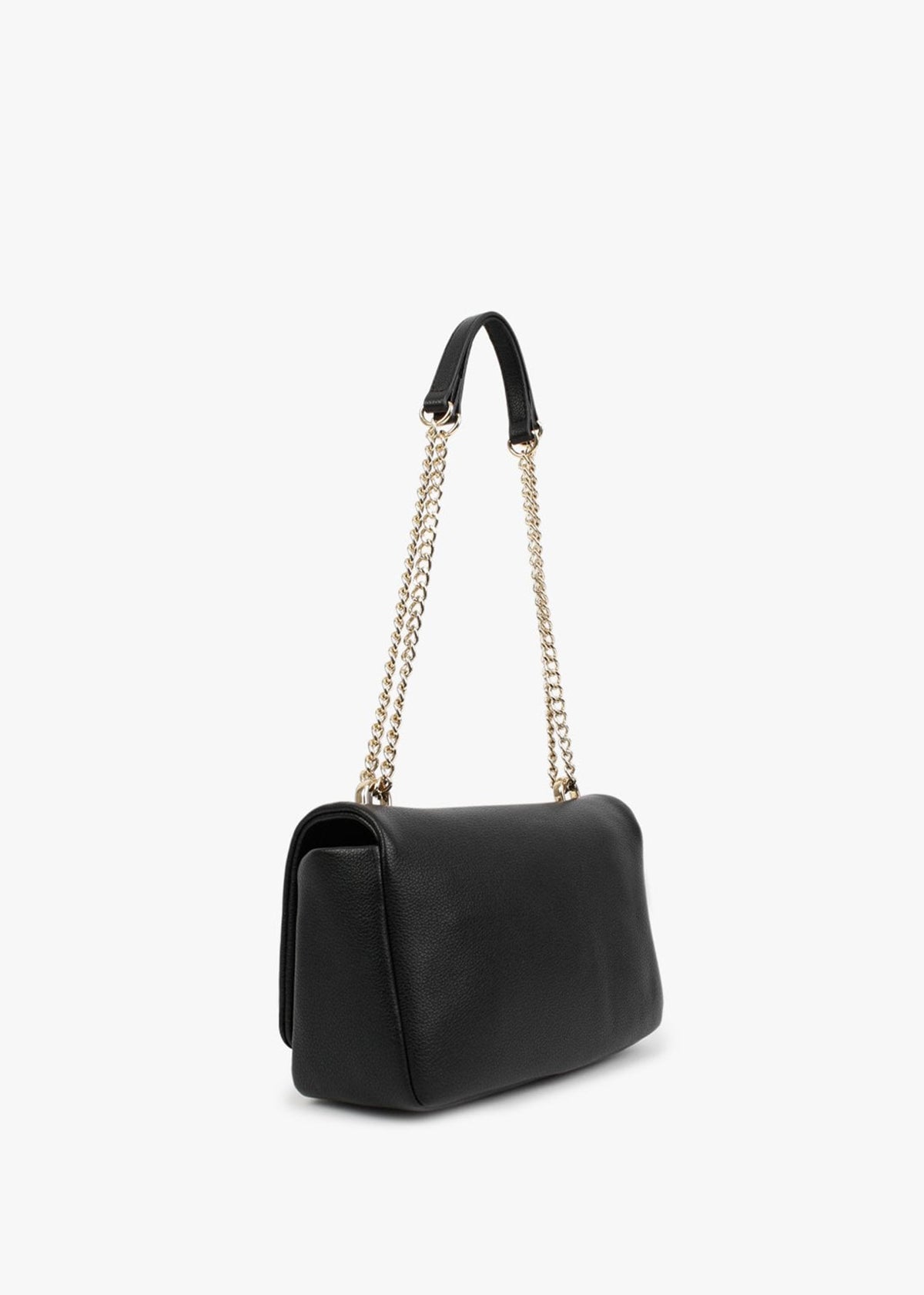Black Grainy Shoulder Bag