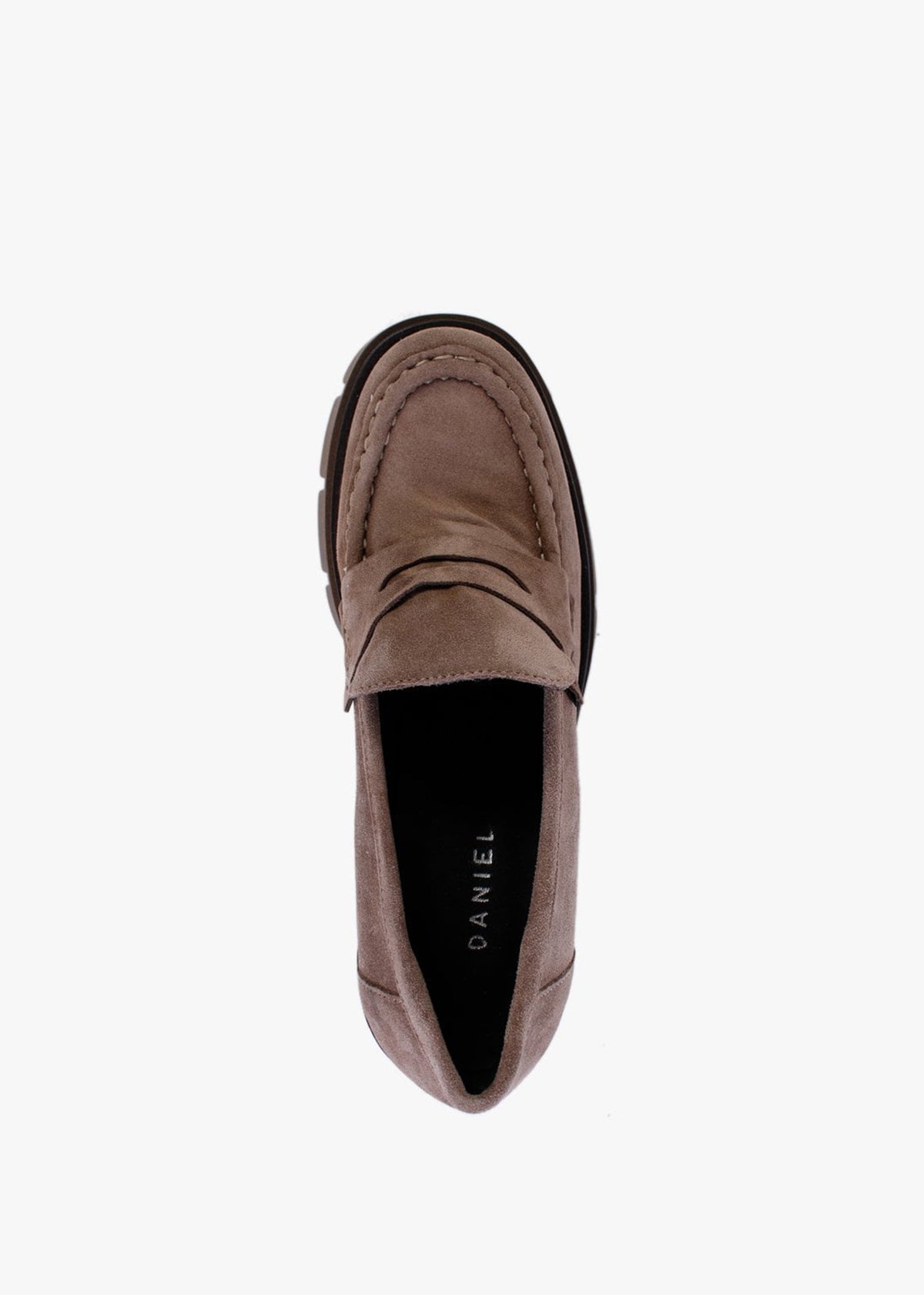Luckyloaf Taupe Suede Chunky Loafers