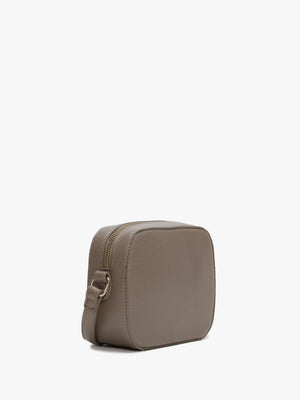 Divina Taupe Pebbled Camera Bag