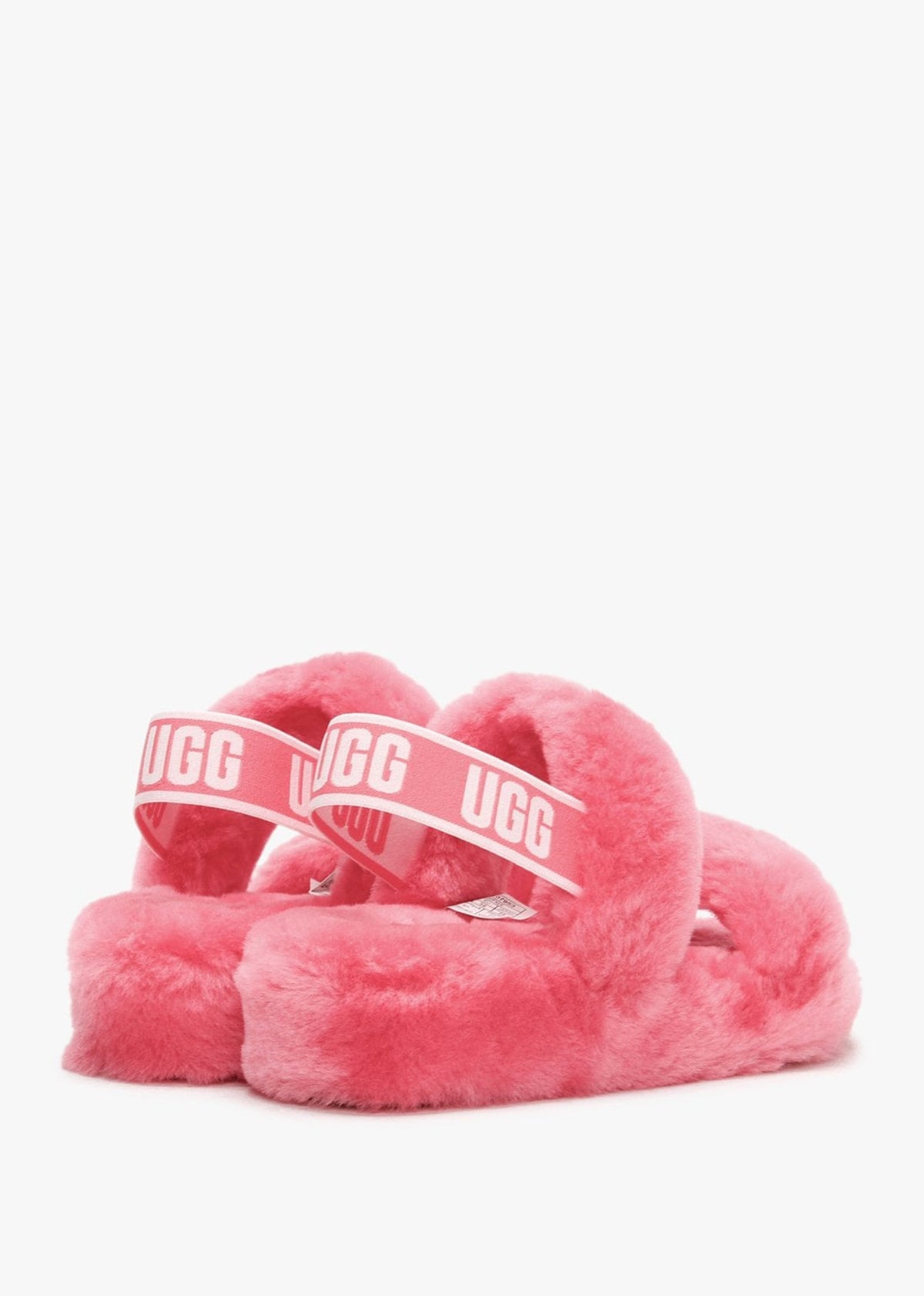 Fluff Oh Yeah Strawberry Sorbet Sheepskin Sliders