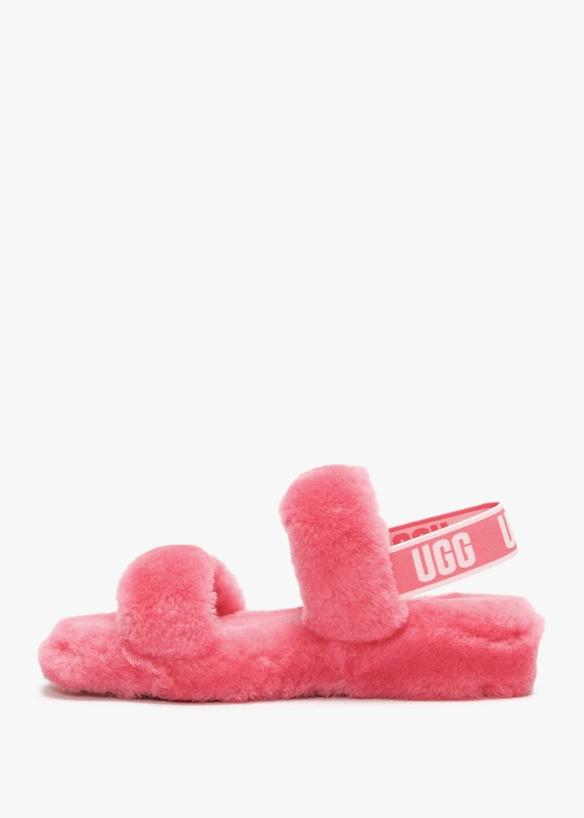 Fluff Oh Yeah Strawberry Sorbet Sheepskin Sliders