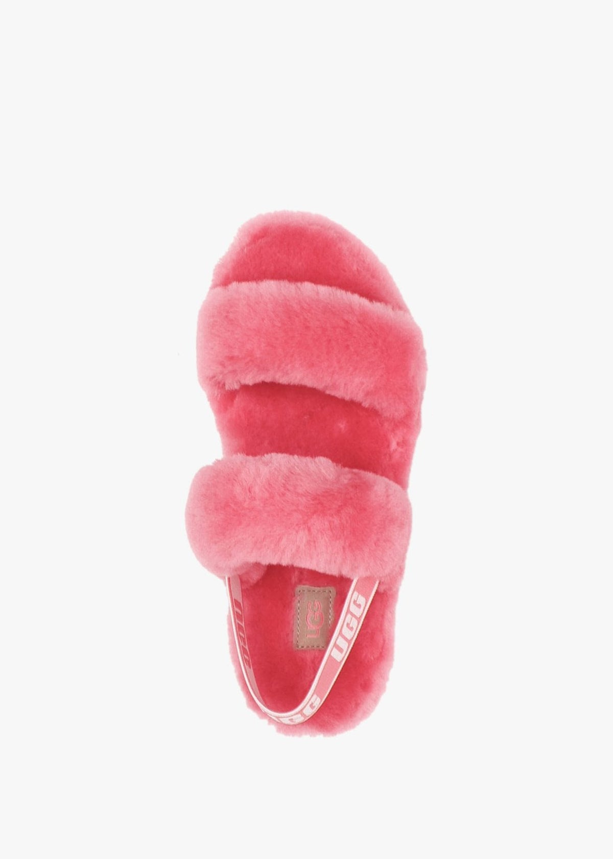 Fluff Oh Yeah Strawberry Sorbet Sheepskin Sliders