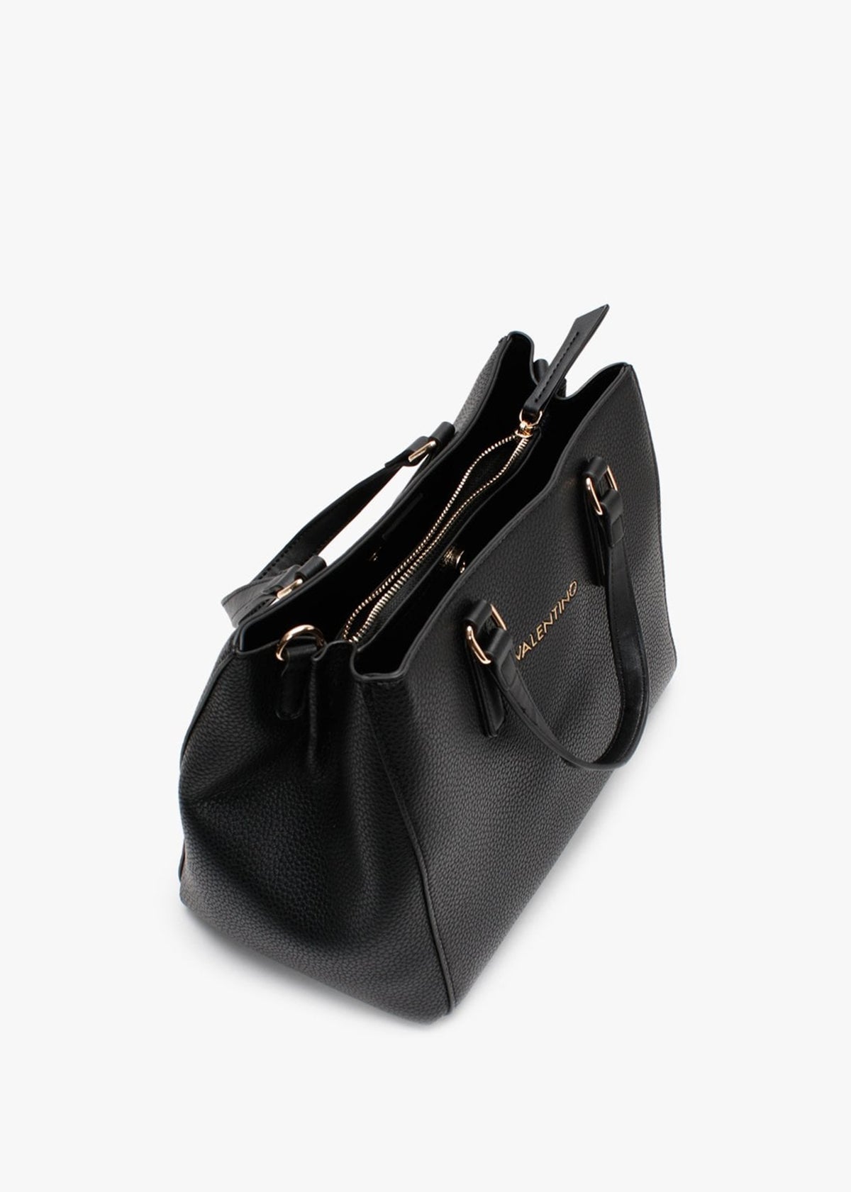 Superman Pebbled Black Tote Bag