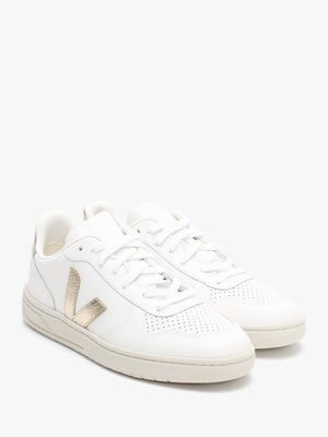 V-10 Leather Extra White Platine Trainers