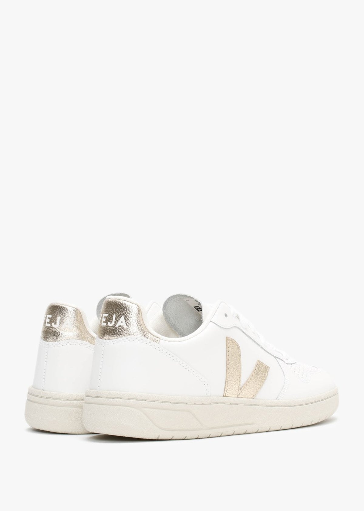 V-10 Leather Extra White Platine Trainers