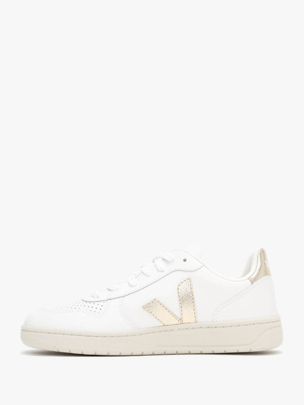 V-10 Leather Extra White Platine Trainers