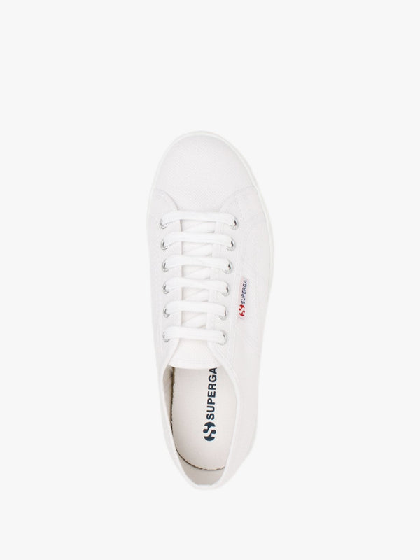 2790 3D Lettering White Flatform Trainers