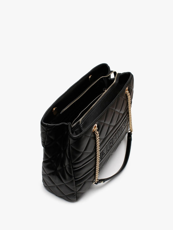 Ada Black Quilted Tote Bag