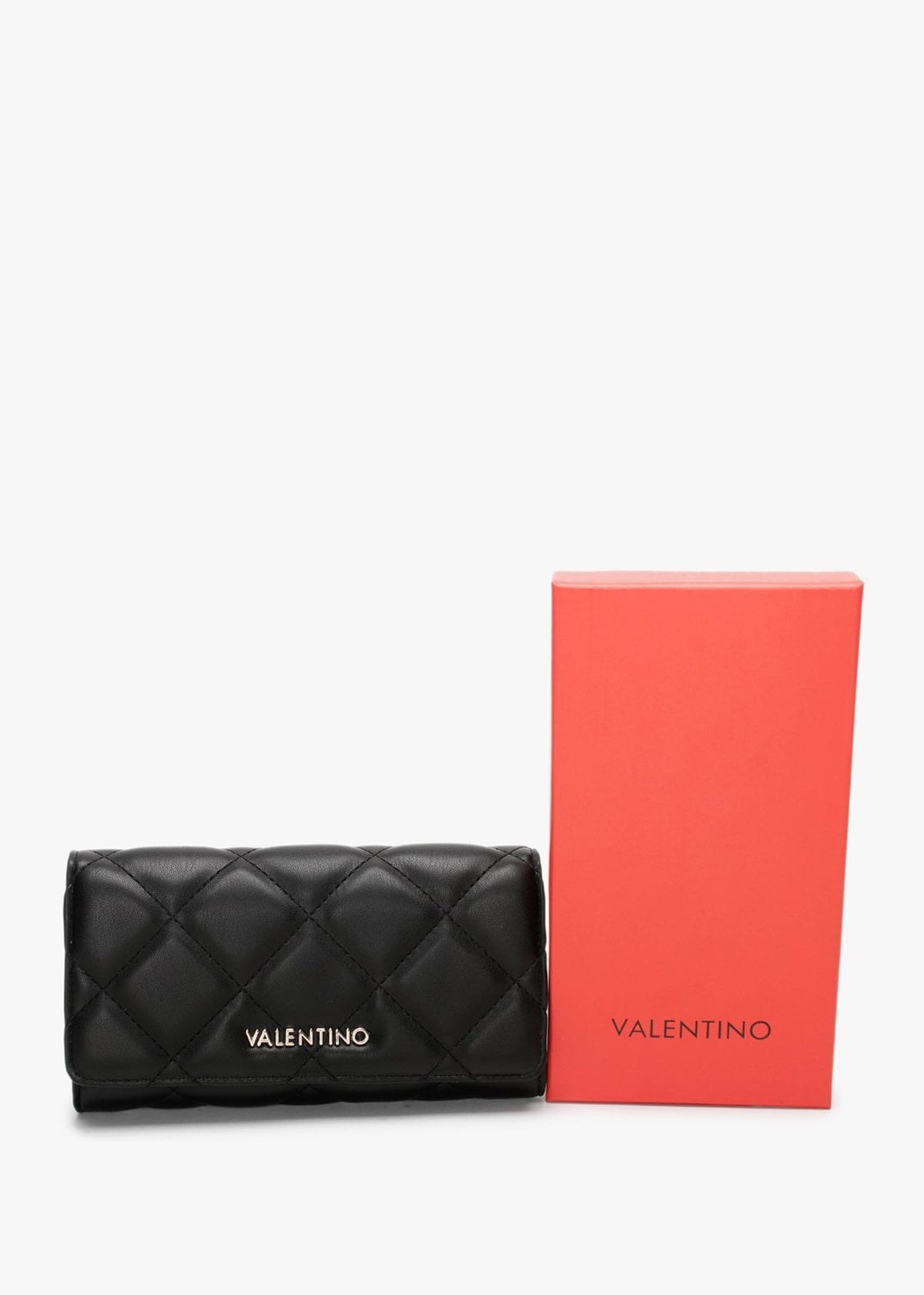 Ocarina Black Quilted Flap-Over Wallet