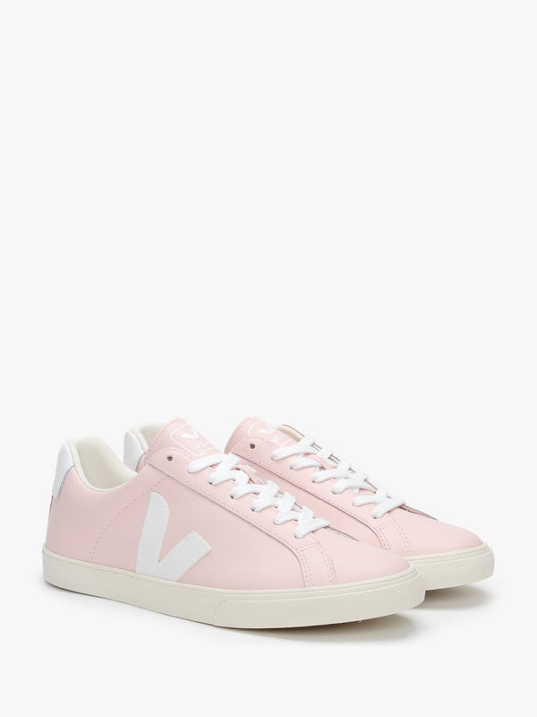 Espar Logo Leather Petale White Trainers