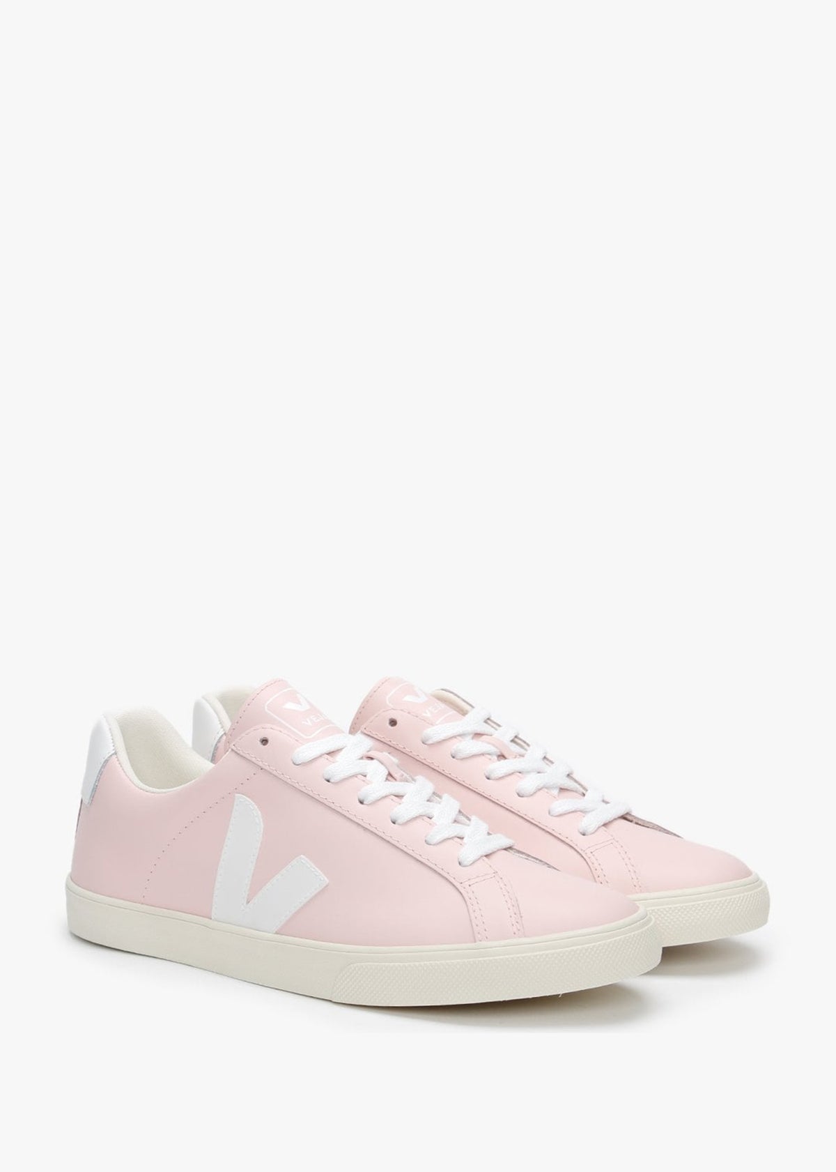 Espar Logo Leather Petale White Trainers