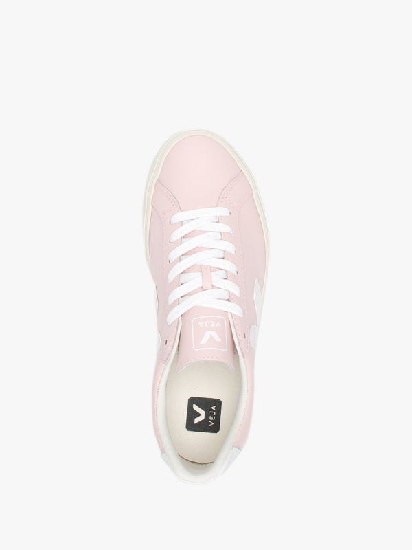 Espar Logo Leather Petale White Trainers