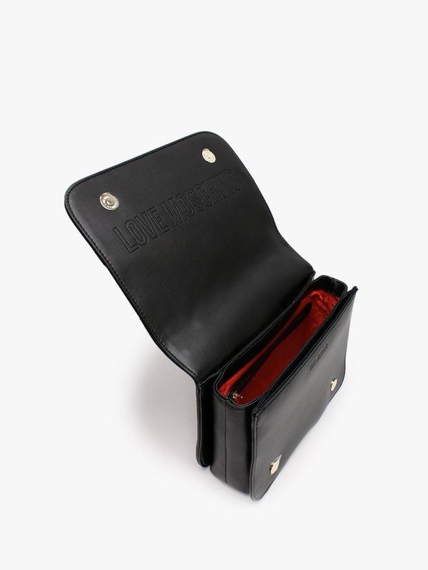 Quilted Chain II Black Shoulder Bag
