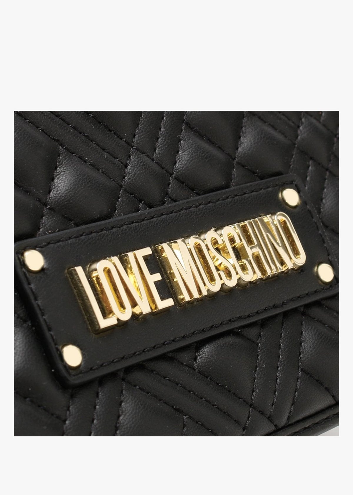 Quilted Chain II Black Shoulder Bag