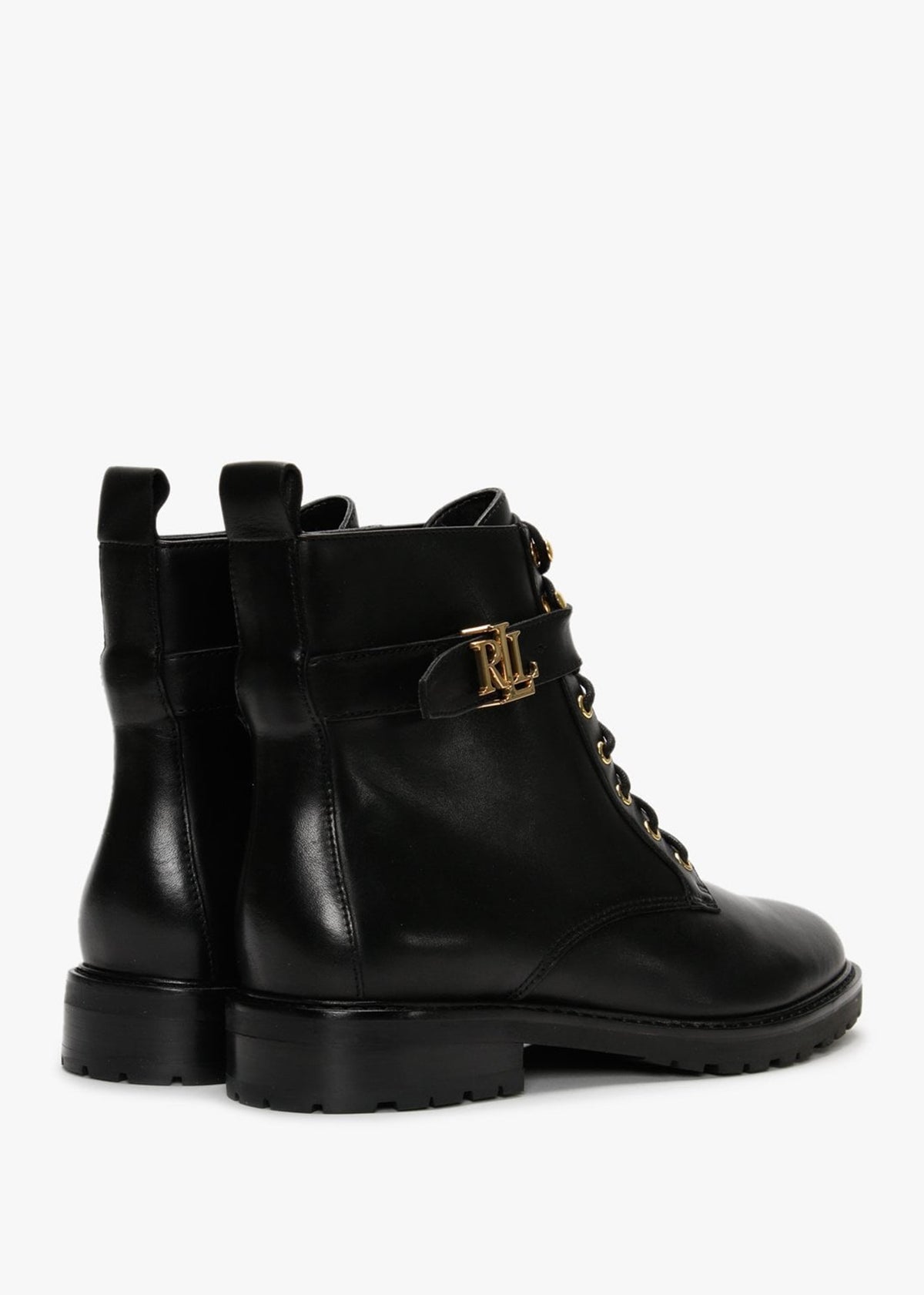 Elridge Black Leather Ankle Boots