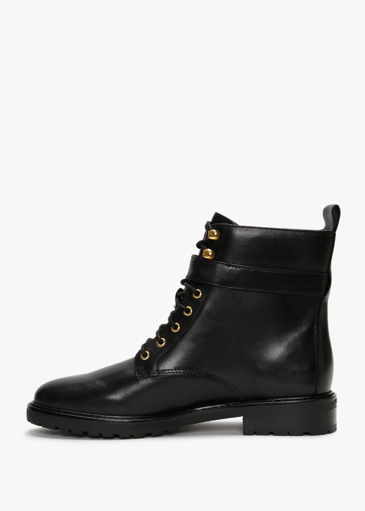 Elridge Black Leather Ankle Boots