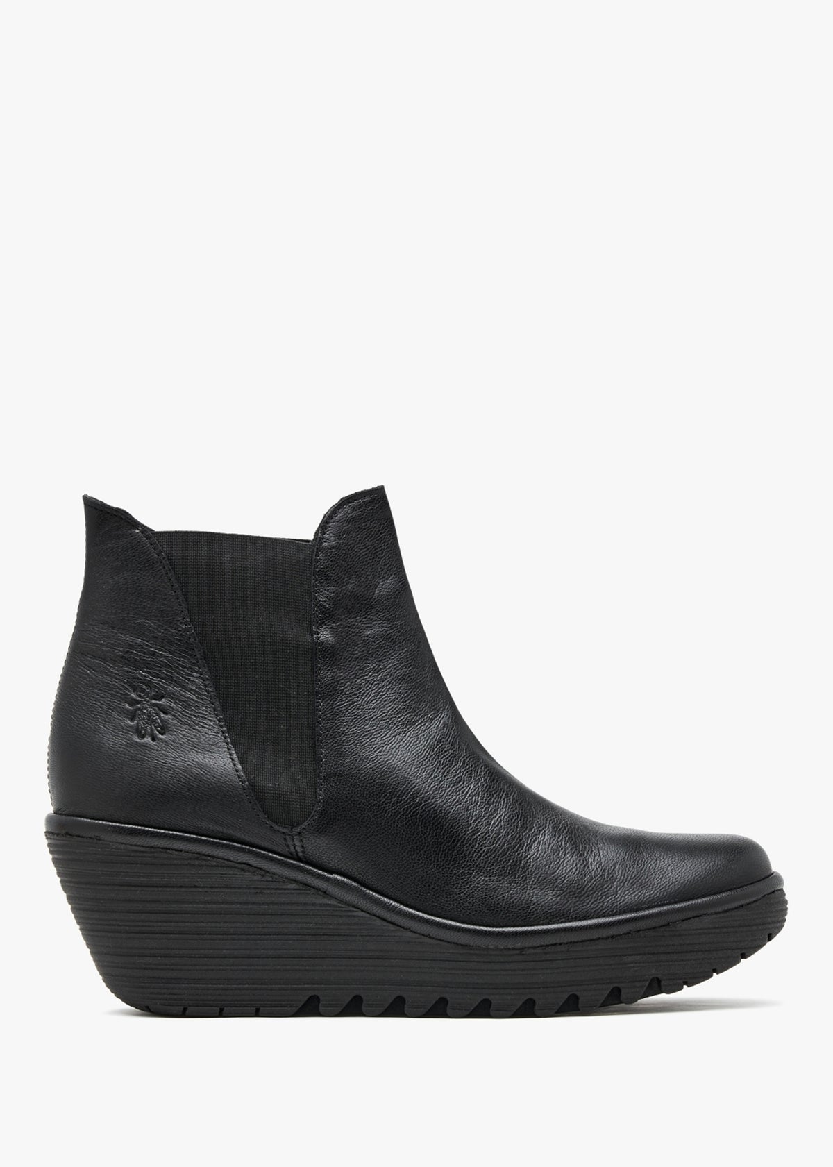 Woss Leather Wedge Ankle Boots