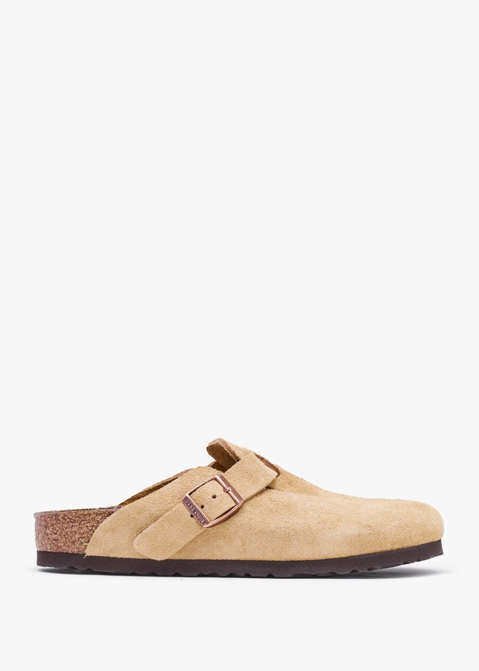 Birkenstock Boston Latte Cream Suede Leather Clogs – Daniel Footwear