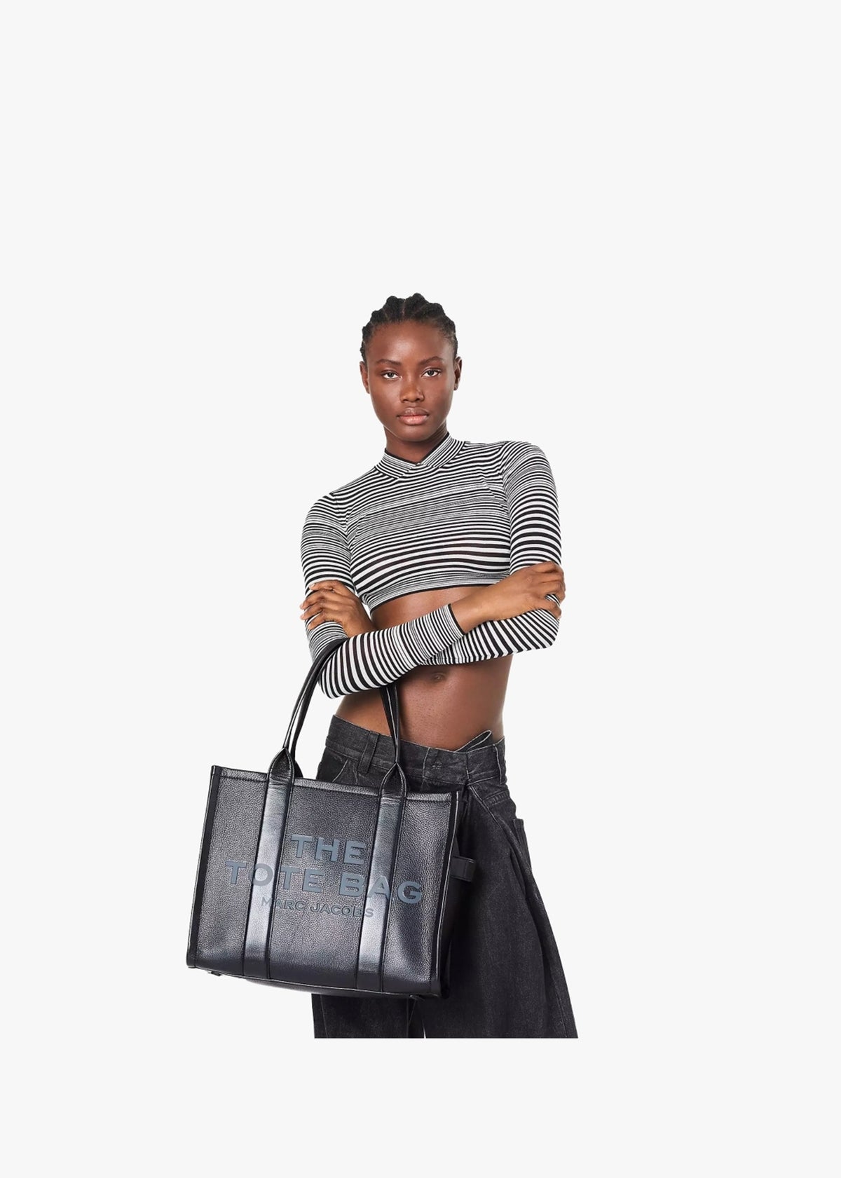 The Leather Large Black Tote Bag