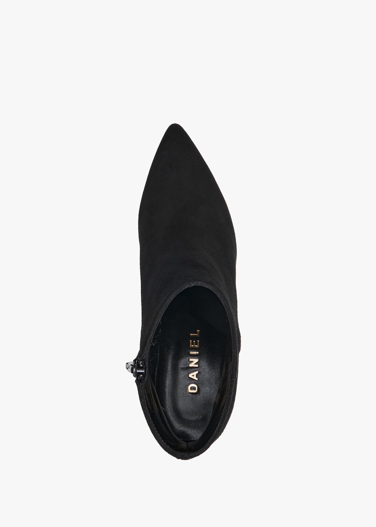 Alia Black Suede Block Heel Ankle Boots
