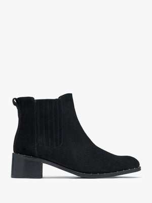 Baver Black Suede Chelsea Boots