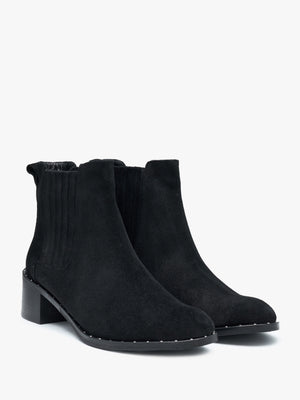 Baver Black Suede Chelsea Boots
