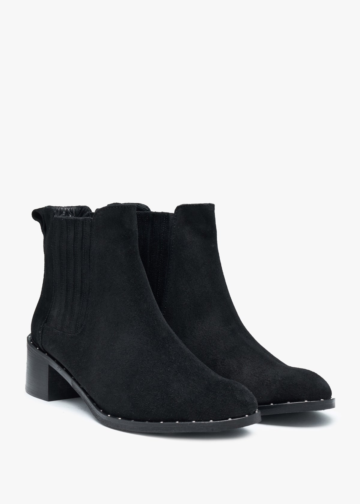 Baver Black Suede Chelsea Boots