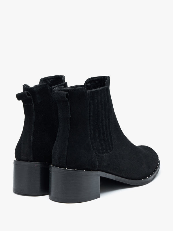 Baver Black Suede Chelsea Boots
