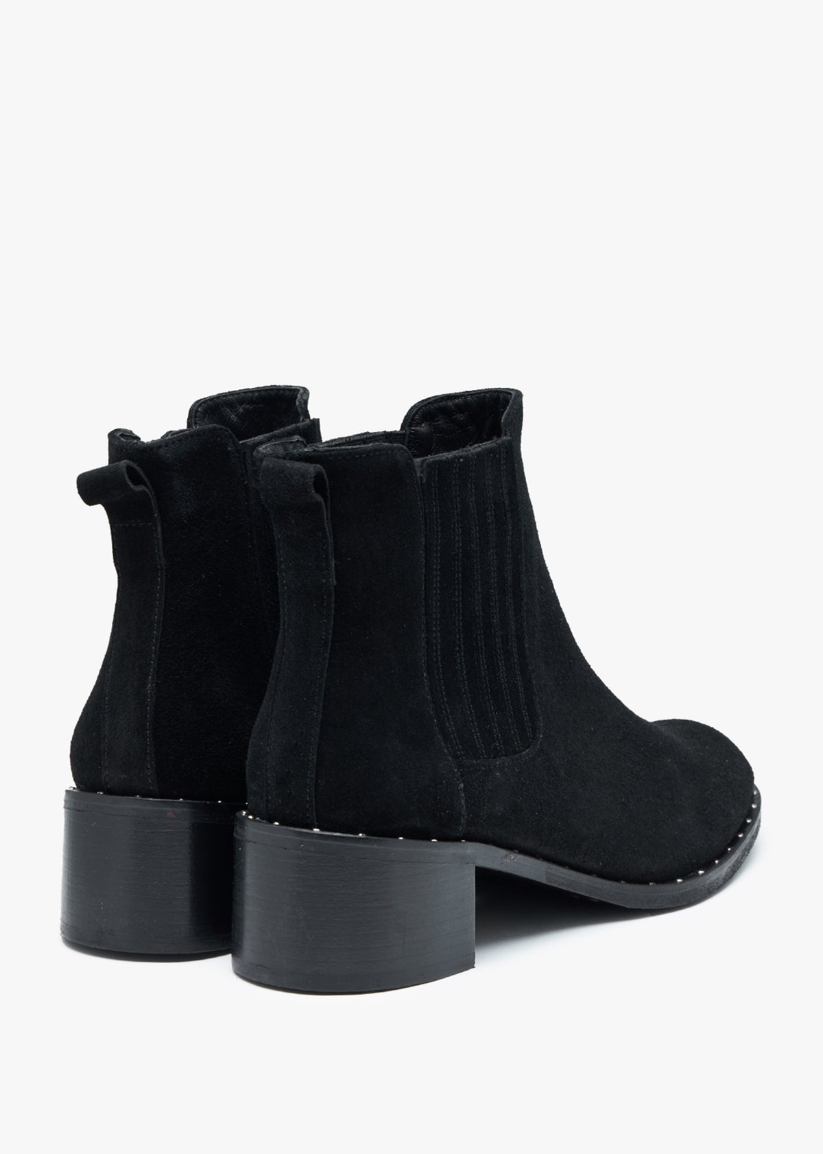 Baver Black Suede Chelsea Boots
