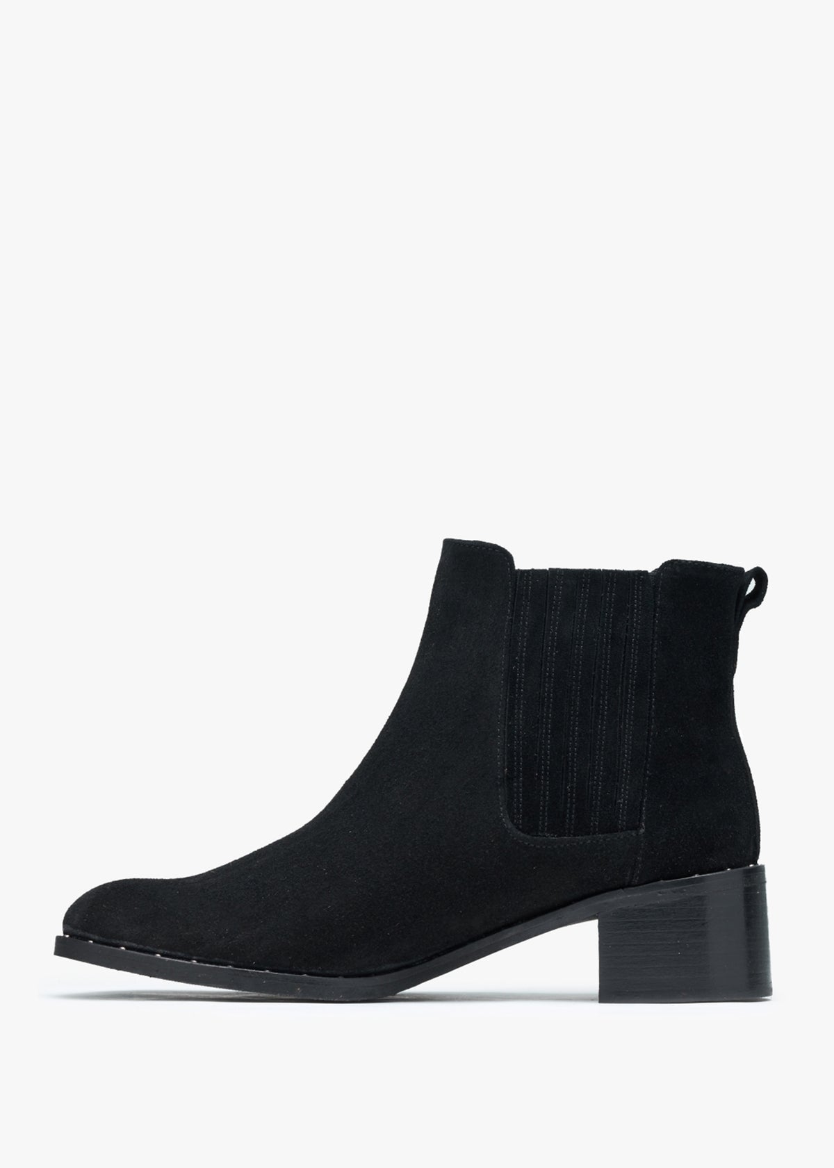 Baver Black Suede Chelsea Boots