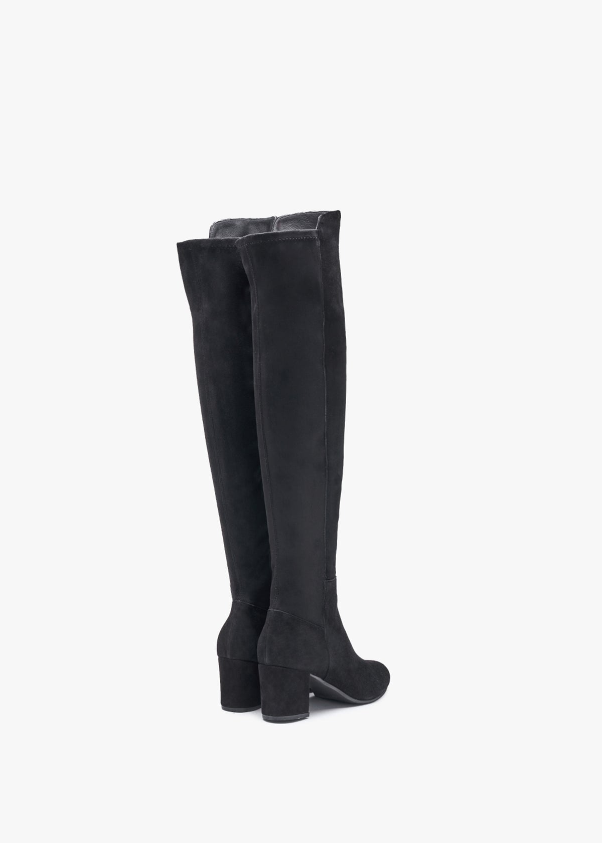 Gloria Black Suede Over The Knee Boots